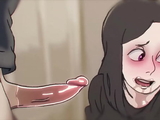 USES HER MOUTH AS HE PLEASES!! ANIMATION BY : LEWDFROGGO